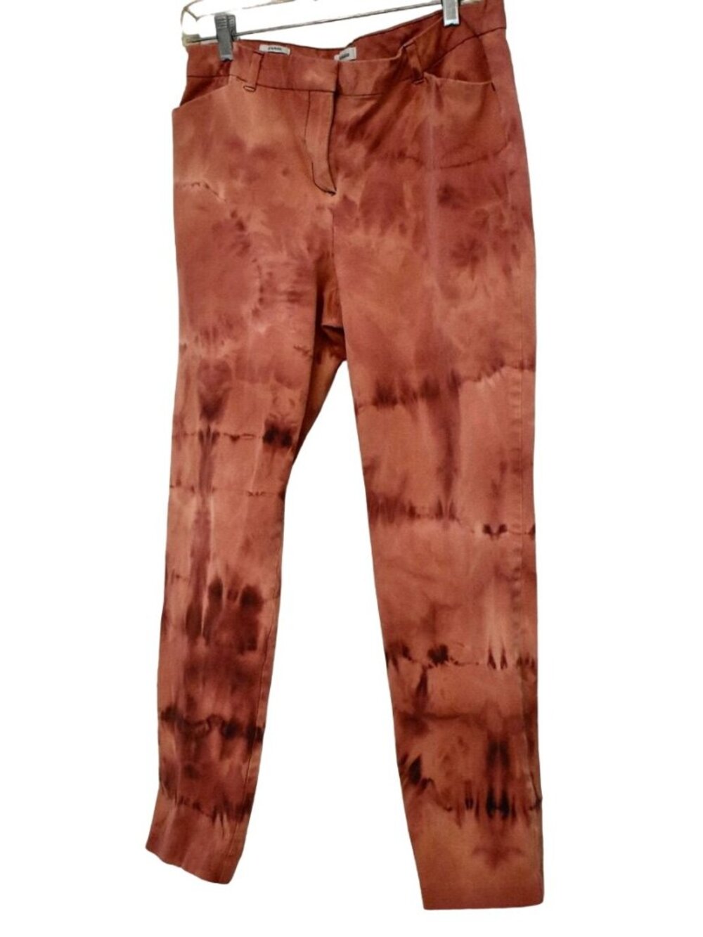 Women's Liz Claiborne Emma Slim Ankle Pant Custom Bleach Dye Size 12